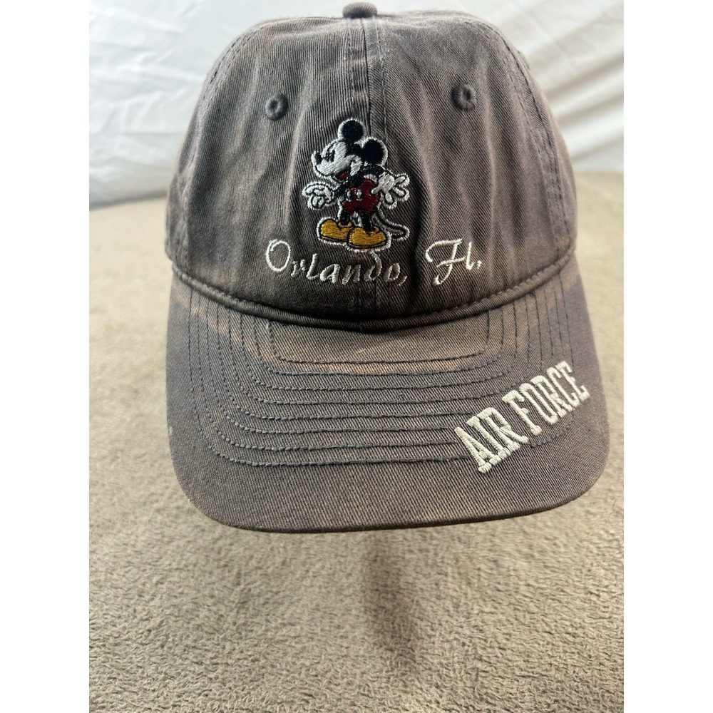 Champion Mickey Mouse‎ Hat Cap Orlando FL Air Force Grey Adjustable Strapback